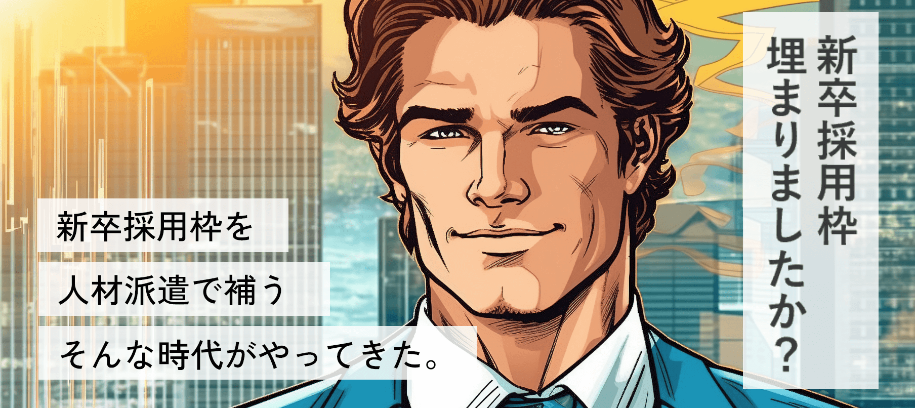 新卒採用枠埋まりましたか？ 新卒採用枠を人材派遣で補うそんな時代がやってきた。